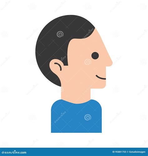 Head Human Profile Icon Stock Vector Illustration Of Mind 95881755