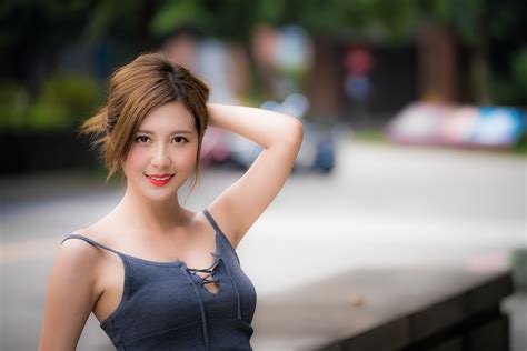 885700 4k Asian Brown Haired Glance Bokeh Rare Gallery Hd Wallpapers