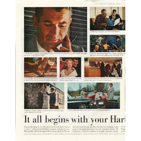 Insurance law covers the policies insurance companies offer and the rates they charge. 1961 The Hartford Insurance Group Vintage Ad "your Hartford Agent"