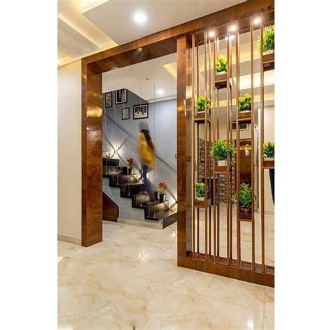 Brown Cable Living Room Wooden Divider Polished At Rs 1800square Feet