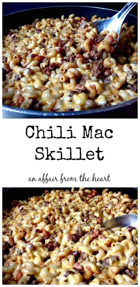 Cut a medium sweet potato lengthwise into fries, and toss the. Chili Mac Skillet | Recipe | High fiber foods, Fiber foods for kids, Chili mac