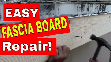 Roof Fascia Board How To Repair Or Replace Rotten Wood In A Few