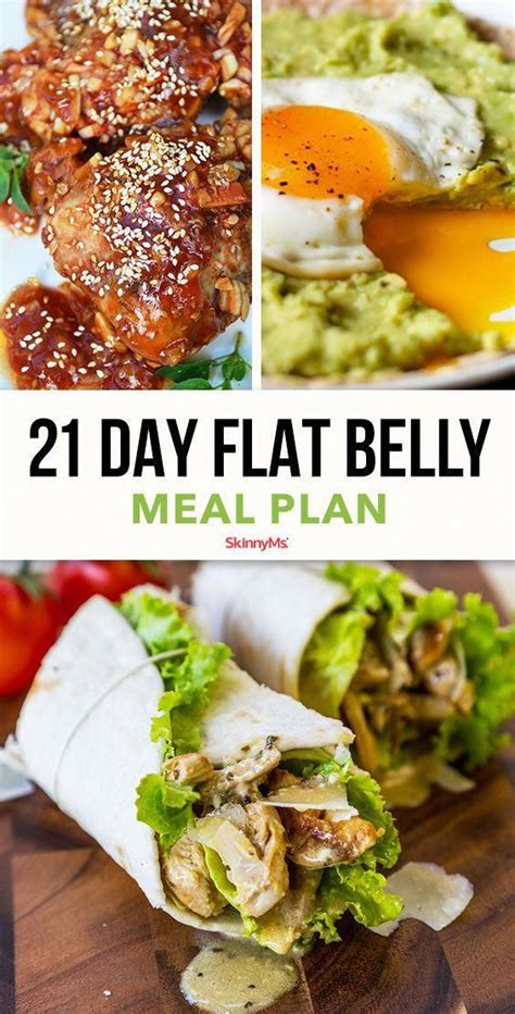 21 Day Flat Belly Meal Plan Flat Belly Foods Meal Planning Healthy