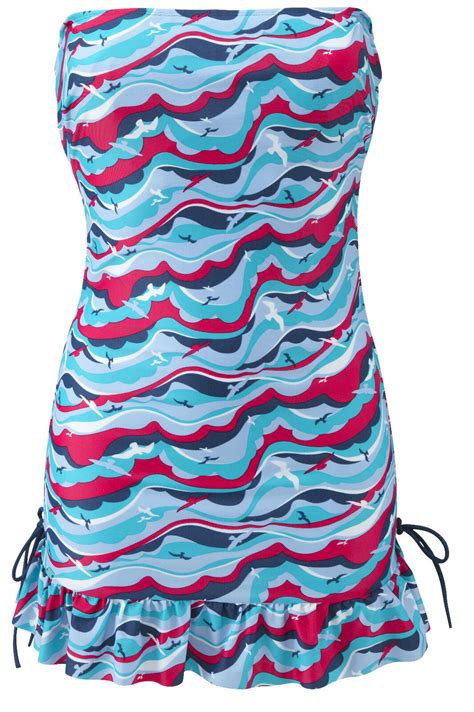 Panache Cleo Cw0011 Swimwear Tilly Bandeau Tankini Dress Bird Print Ebay