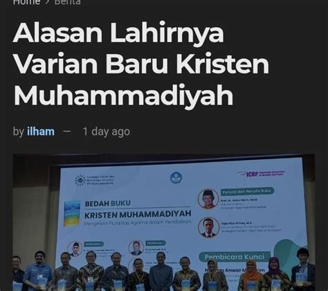 Istilah Kristen Muhammadiyah Perlukah Portal Islam
