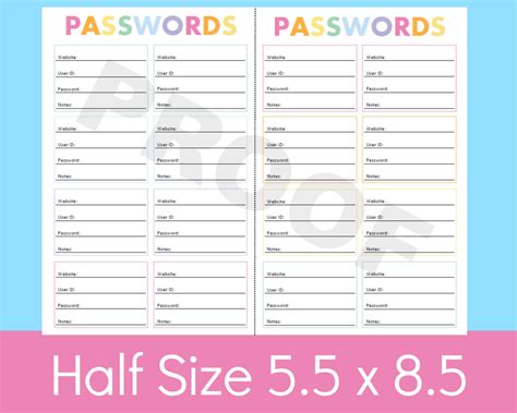 Get it as soon as fri, may 14. Half Size Planner Printables 5.5 x 8.5 planner by ...