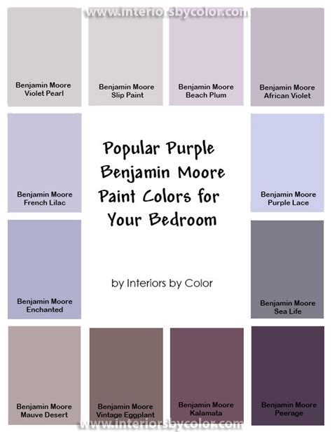Benjamin Moore Purple Lace Interiors By Color 1