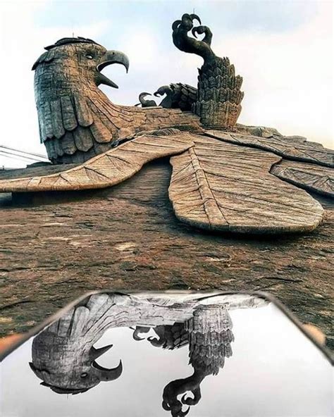 The Largest Bird Sculpture In The World Jatayu Rock Bird Sculpture