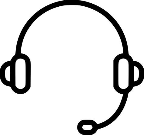 Headphone Music Microphone Audio Sound Support Svg Png Icon Free