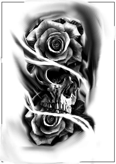 Skull Tattoo Flowers Evil Skull Tattoo Skull Rose Tattoos Skull Hand