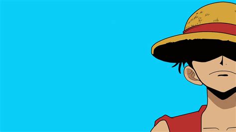 One Piece Monkey D Luffy Illustration One Piece Simple Background