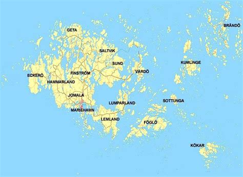 Åland inseln großherzogtum finnland festland finnland verwaltungsgliederung karte, karte. Aland Inseln