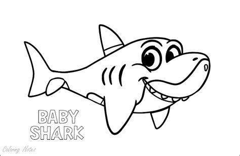 Color wonder baby shark coloring pages and markers set. 11 Baby Shark Coloring Pages Free Printable For Kids Easy and Funny - COLORING PAGES FOR KIDS ...