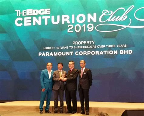 The company, through its subsidiaries, is engaged in manufacturing and selling of personal. Paramount receives The Edge Centurion Club award for ...