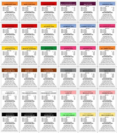 4.6 out of 5 stars 202. Original+Monopoly+Property+Cards+Printable | Monopoly cards, Printable cards, Card template