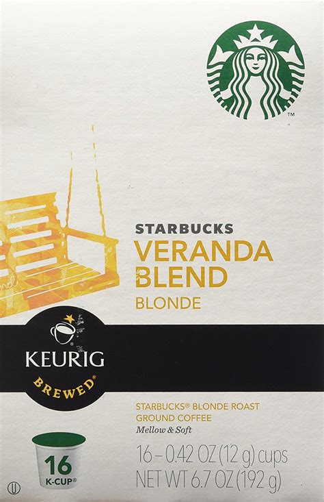 Starbucks Veranda Blend Blonde K Cup For Keurig Brewers 60 Count N2