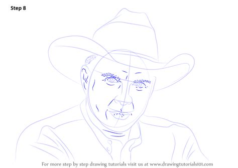How To Draw Garth Brooks Singers Step By Step