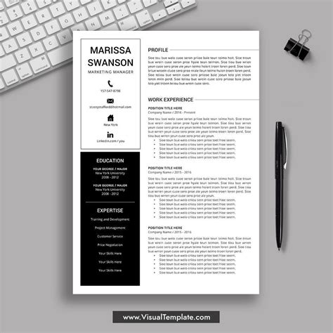 Even though ms word and google docs are the most popular word processors for writing. 2020-2021 Pre-Formatted Resume Template with Resume Icons ...