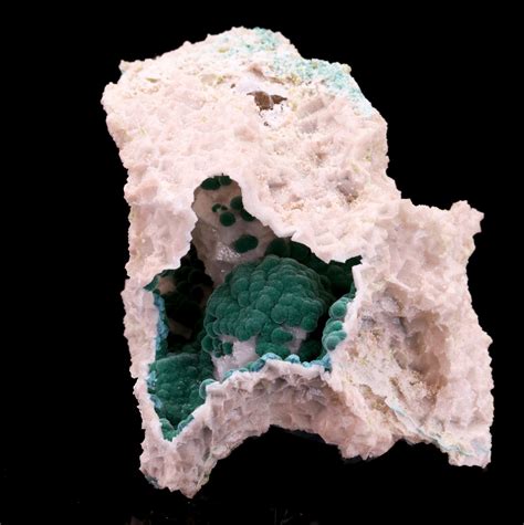 Malachite In Dolomite Cast Tsumeb Mine Tsumeb Oshikoto Region Namibia