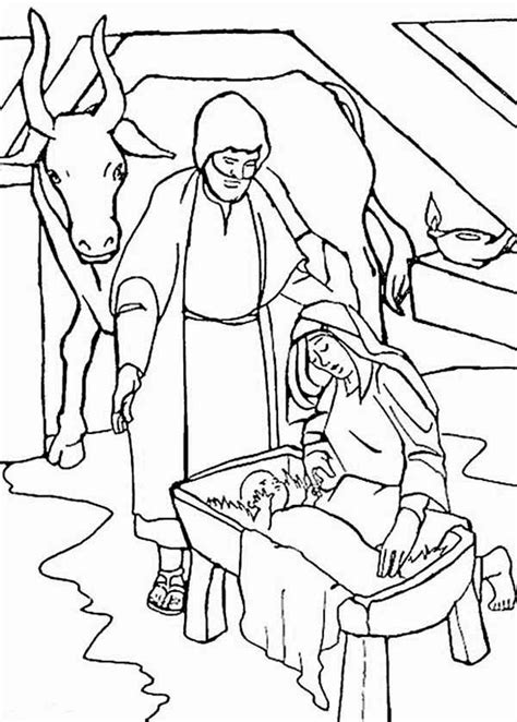 Bible Christmas Story Coloring Pages Coloring Home