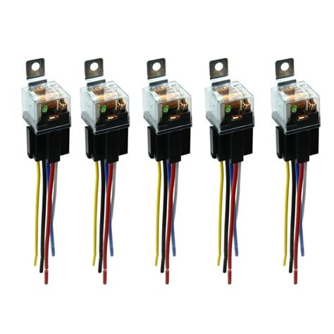 Waterproof Dc 12v 80a Spdt Automotive Car Relay 5 Pin 5 Wires W