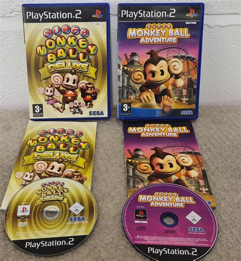 Super Monkey Ball Adventure And Deluxe Sony Playstation 2 Ps2 Game Bun