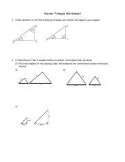 Cognitive abilities test™ (cogat®) is a registered trademark of riverside publishing, a houghton mifflin company, or their affiliate(s), or their licensors. Similar Triangles Worksheet.pdf - Similar Triangle Worksheet 1 State whether or not the ...