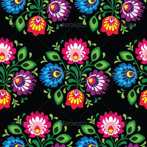 Check out our floral pattern selection for the very best in unique or custom, handmade pieces from our shops. Seamless Traditional Floral Polish Pattern | Folk ...