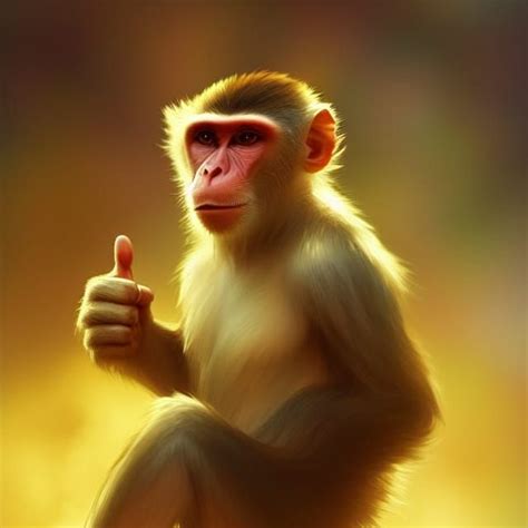 Monkey Giving A Thumbs Up Ai Generated Artwork Nightcafe Creator