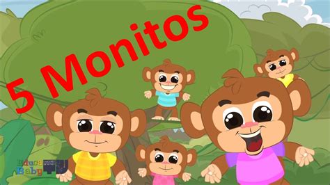 Cinco Monitos Saltaban En La Cama Five Little Monkeys In Spanish