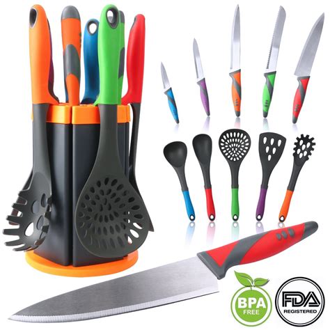 Nylon Kitchen Utensils Mcirco 11 Piece Silicone Cooking Utensil Set