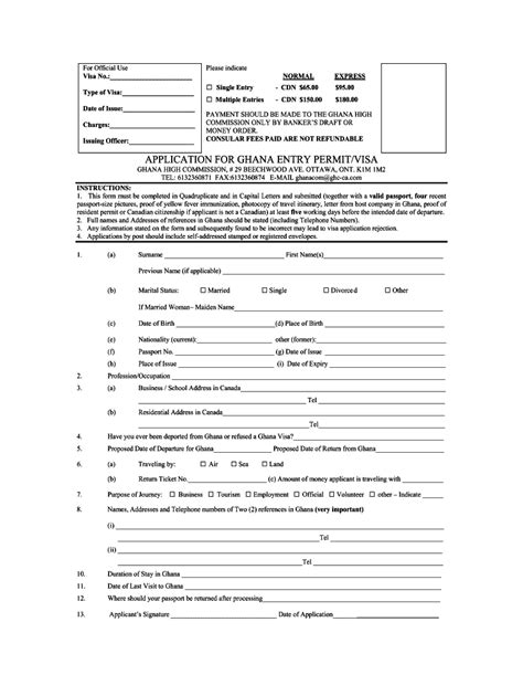 Ghana Visa Application Fill Out And Sign Online Dochub