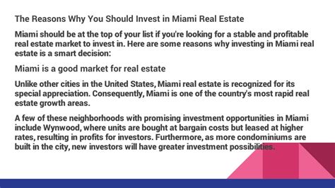 Ppt Why You Should Invest In Miami Real Estate Powerpoint Presentation Id 11505355