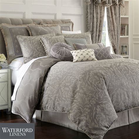 Montaigne Comforter Set Charcoal Luxury Bedding Master