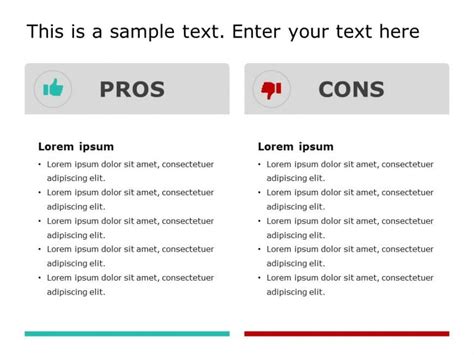 Pros And Cons 7 Powerpoint Template Slideuplift