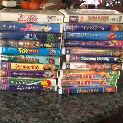 Disney VHS Tapes Finding Nemo Winnie The Pooh 101 Dalmatians Glwec In
