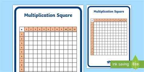 Blank 12x12 Times Table Grid Times Tables Up To 12