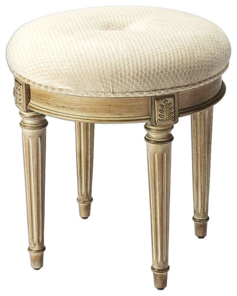 Here, your favorite looks cost less perfect for a variety of spaces, this lombox metal accent stool has a versatile design that allows it to. Offex Transitional Round Vanity Stool Driftwood, Gray ...