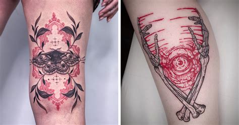 Details More Than 125 Black And Red Line Tattoos Vn