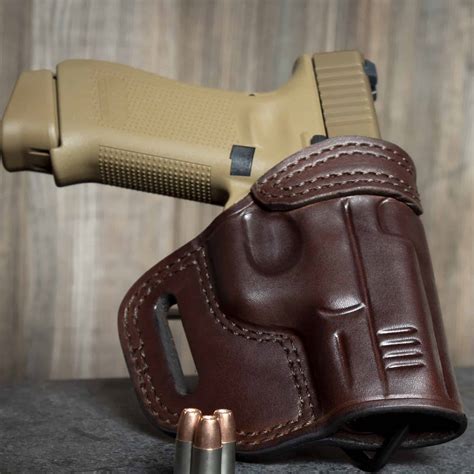Quickship Glock Owb Leather Holster Texas Strong Side