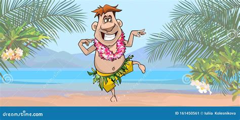 Hawaii Beach Cartoon