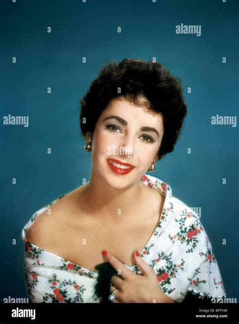 Elizabeth Taylor Actress 1950 Stock Photo Alamy