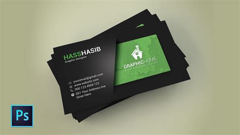 While designing a visiting card, a person has to be creative to design a card which connects with the audience. Business card design in Photoshop CC on Behance