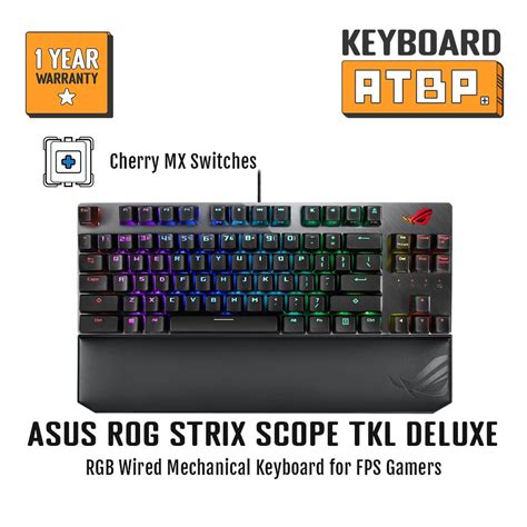 Asus Rog Strix Scope Tkl Deluxe Gaming Keyboard Shopee Philippines