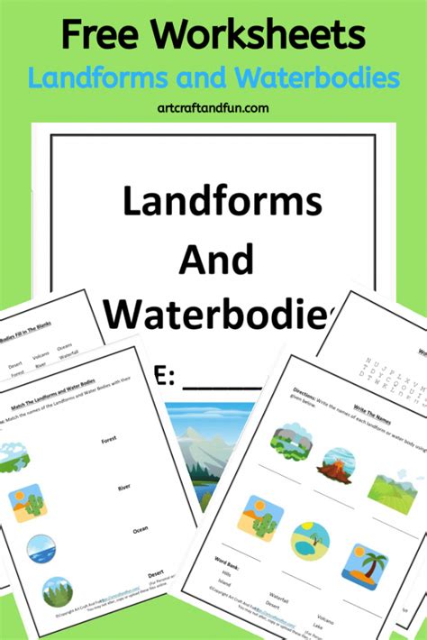 Landforms Worksheet For Kids