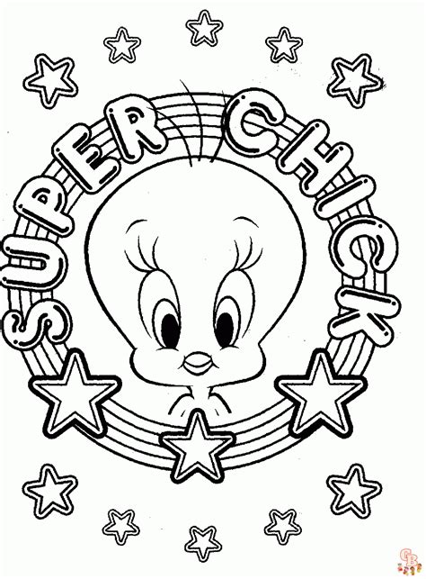 Tweety Bird Coloring Pages Free Printable And Easy Coloring