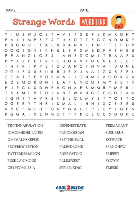 Easy Printable Word Searches For Adults Word Search Printable Gambaran