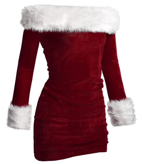 popxstar s xxl red velvet christmas costume mrs claus santa cosplay uniform long sleeve