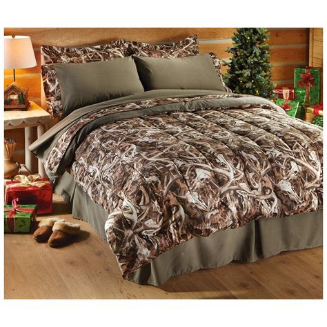 11 pc king size brown camo comforter and 2 curtain sets! Next Camo Bonz Queen Bedding Set, Camouflage Comforter ...