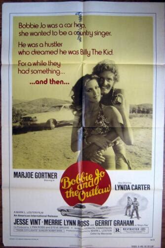 Bobbie Jo And The Outlaw Lynda Carter Marjoe Gortner Movie Poster